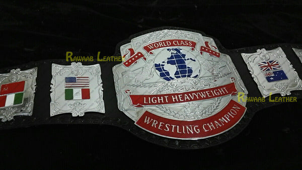 WCWA LIGHT HEAVYWEIGHT Zinc Championship Belt - Zees Belts