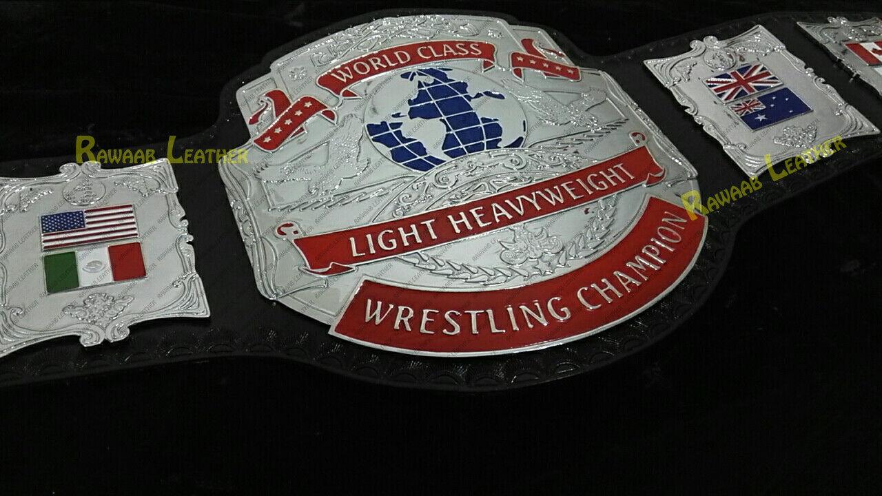 WCWA LIGHT HEAVYWEIGHT Zinc Championship Belt - Zees Belts