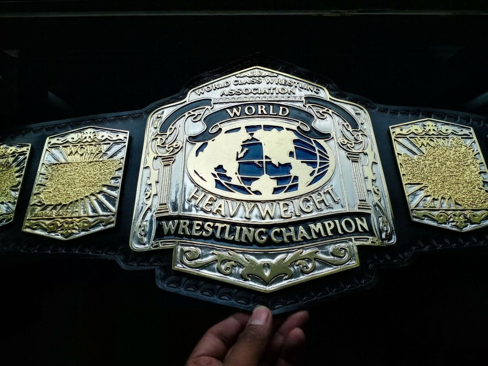 WCWA WORLD HEAVYWEIGHT Zinc Championship Belt - Zees Belts