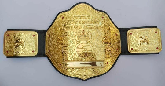 WCW BIG GOLD Zinc Championship Title Belt - Zees Belts