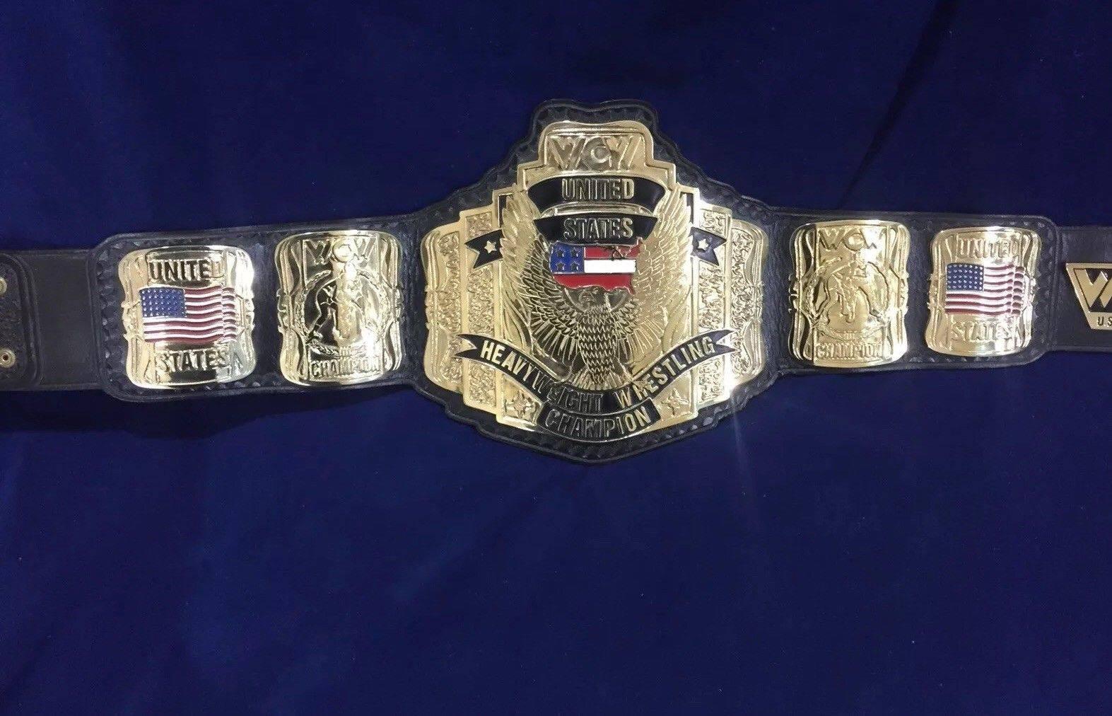 WCW US HEAVYWEIGHT 24K GOLD Zinc Championship Belt - Zees Belts