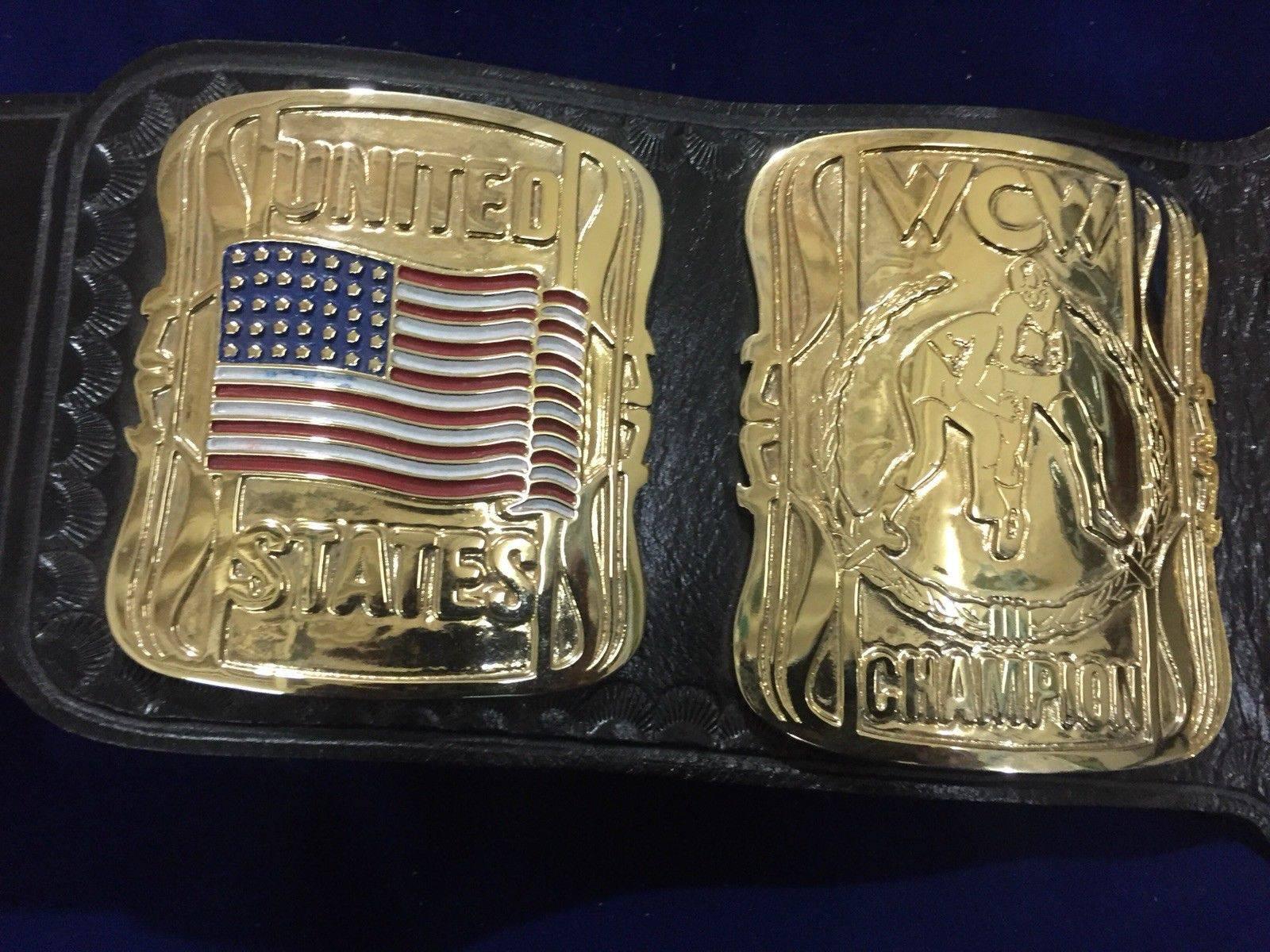 WCW US HEAVYWEIGHT 24K GOLD Zinc Championship Belt - Zees Belts