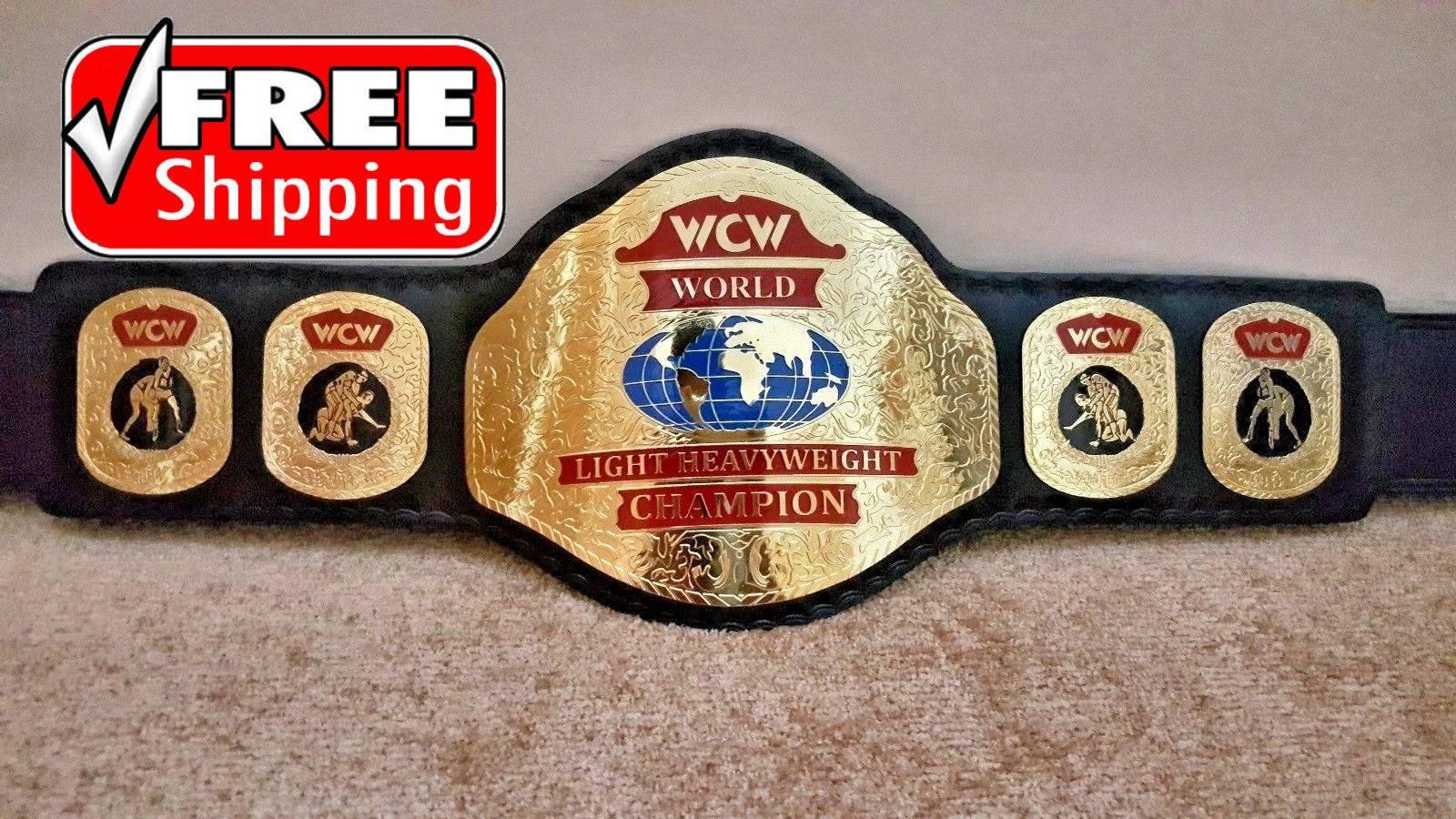 WCW WORLD LIGHT HEAVYWEIGHT Brass Championship Belt - Zees Belts