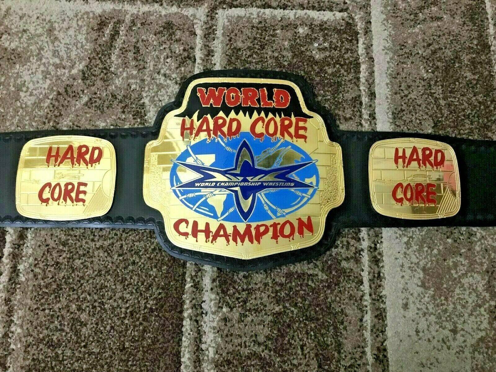 WCW WORLD HARDCORE Brass Championship Belt - Zees Belts