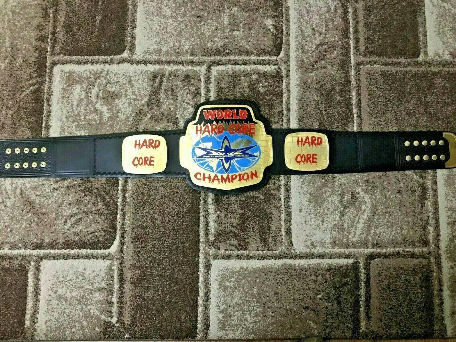 WCW WORLD HARDCORE Brass Championship Belt - Zees Belts