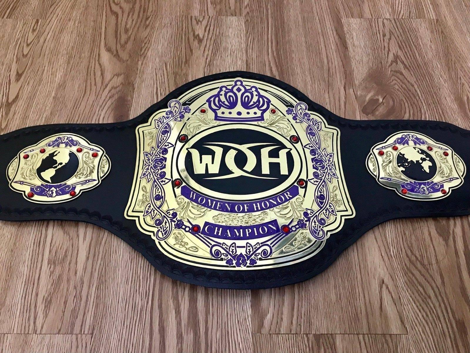 WOH WOMEN OF HONOR Brass Championship Belt - Zees Belts