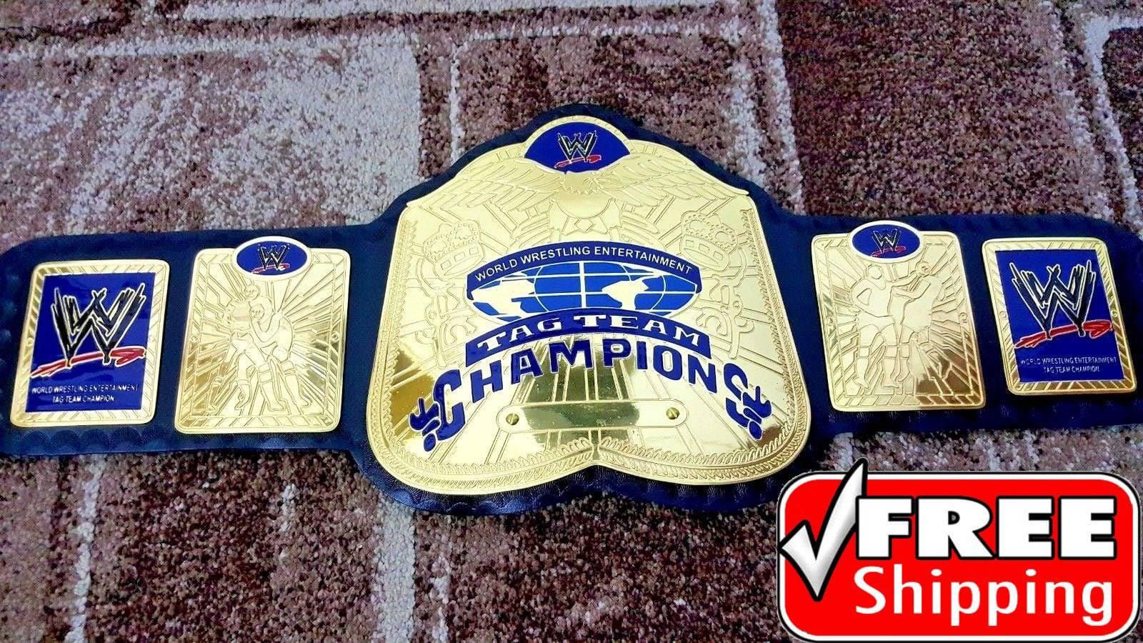 WWE TAG TEAM Brass Championship Belt - Zees Belts
