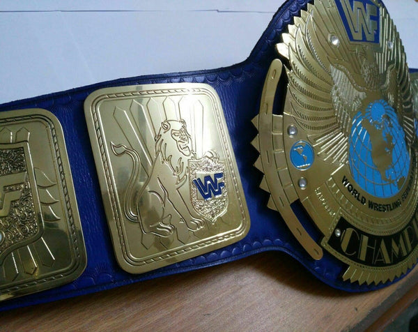 WWF BIG EAGLE ATTITUE ERA BLOCK LOGO Zinc Championship Belt - Zees Belts