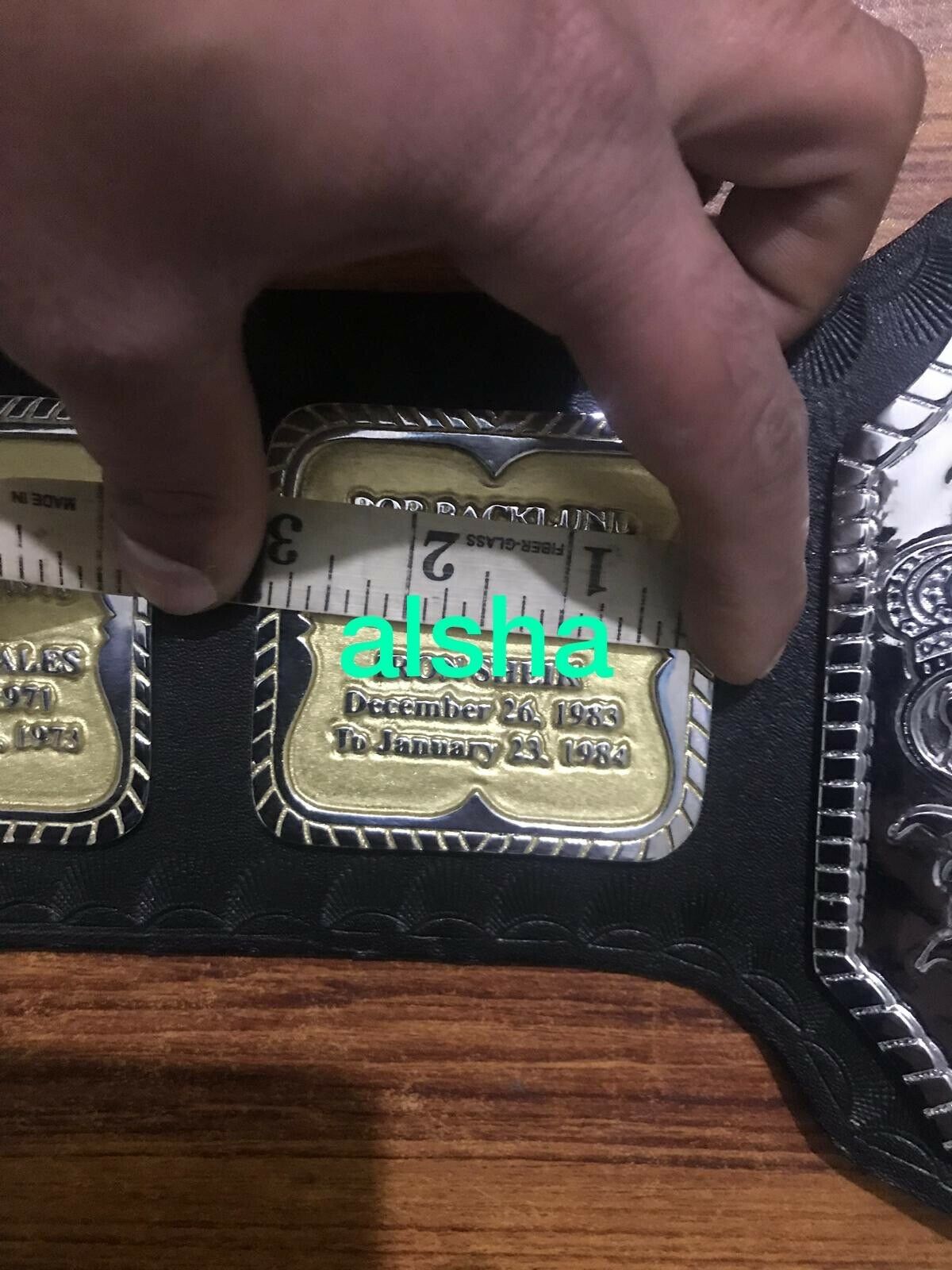 WWF HULK HOGAN 84 Zinc Championship Belt - Zees Belts