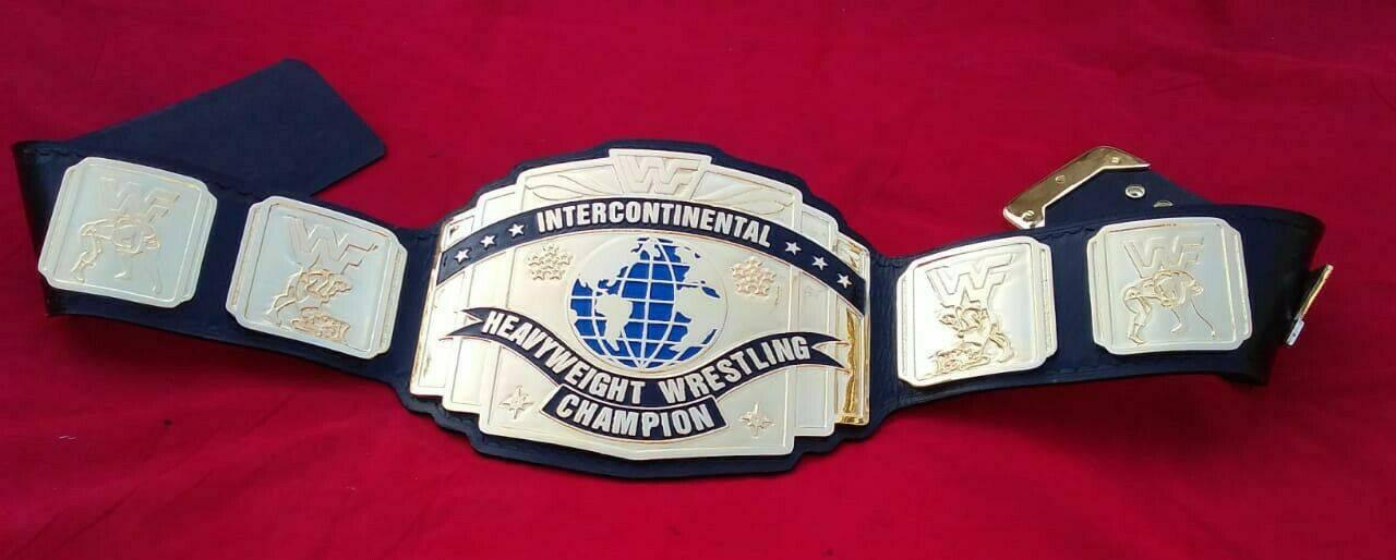 WWF INTERCONTINENTAL 24K GOLD Championship Belt - Zees Belts