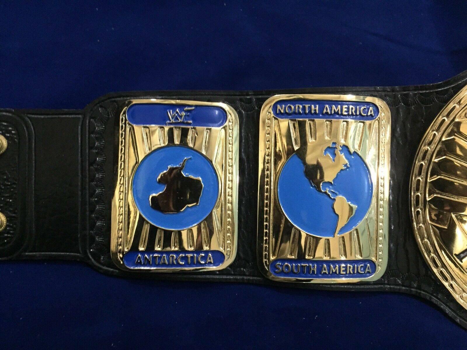 WWF INTERCONTINENTAL OVAL 24K GOLD Championship Belt
