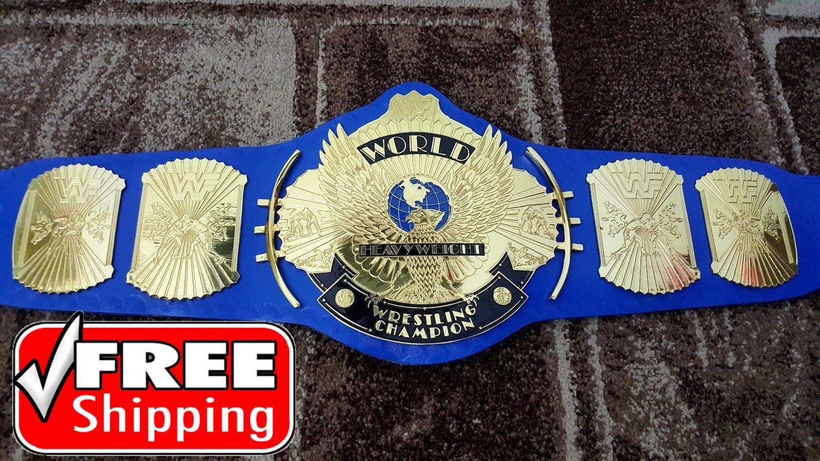 WWF ULTIMATE WARRIOR WINGED EAGLE Brass Championship Title Belt - Zees Belts