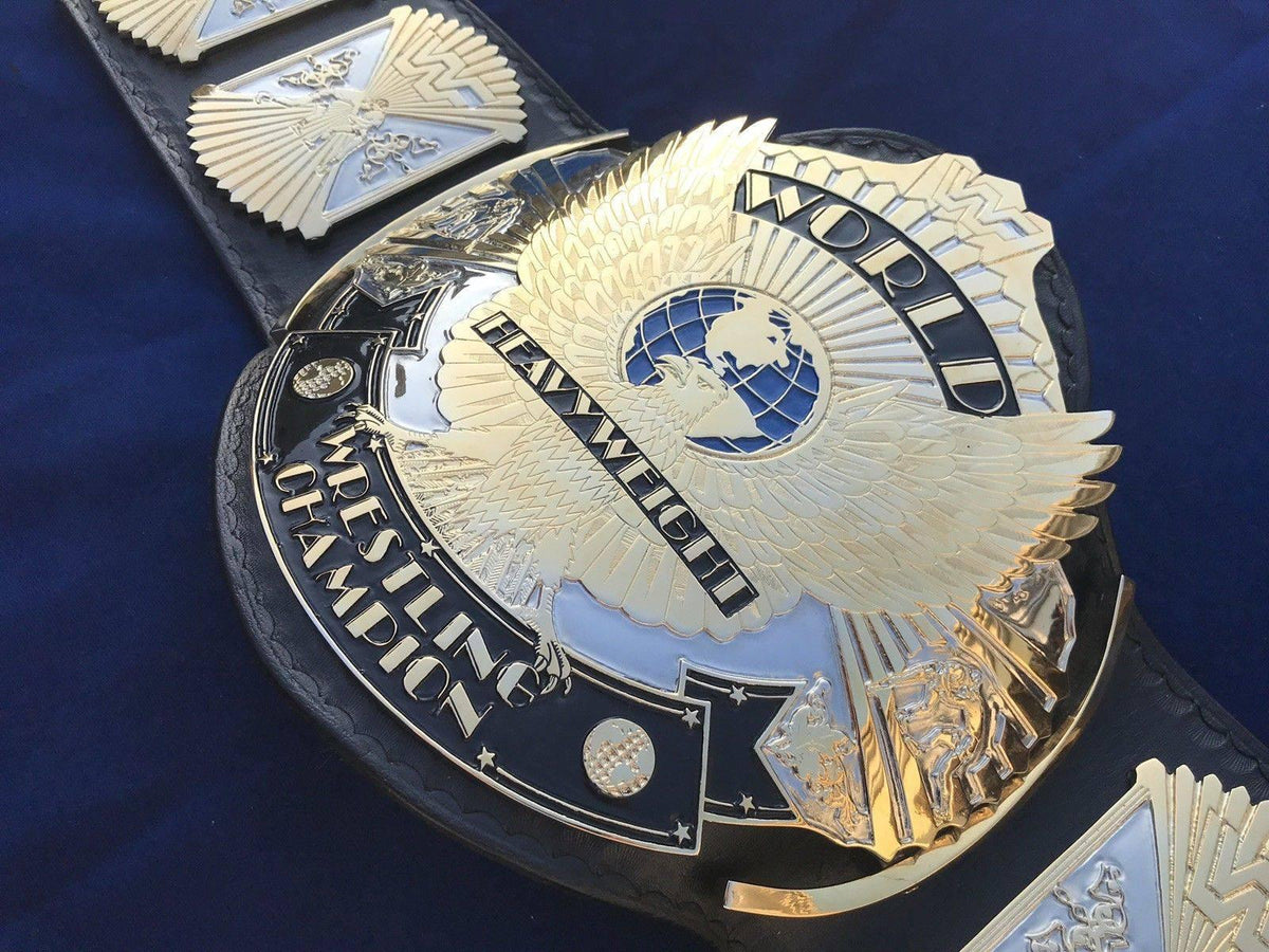 WWF WINGED EAGLE DUAL PLATED 24K GOLD Zinc Championship Belt | Zees Belts