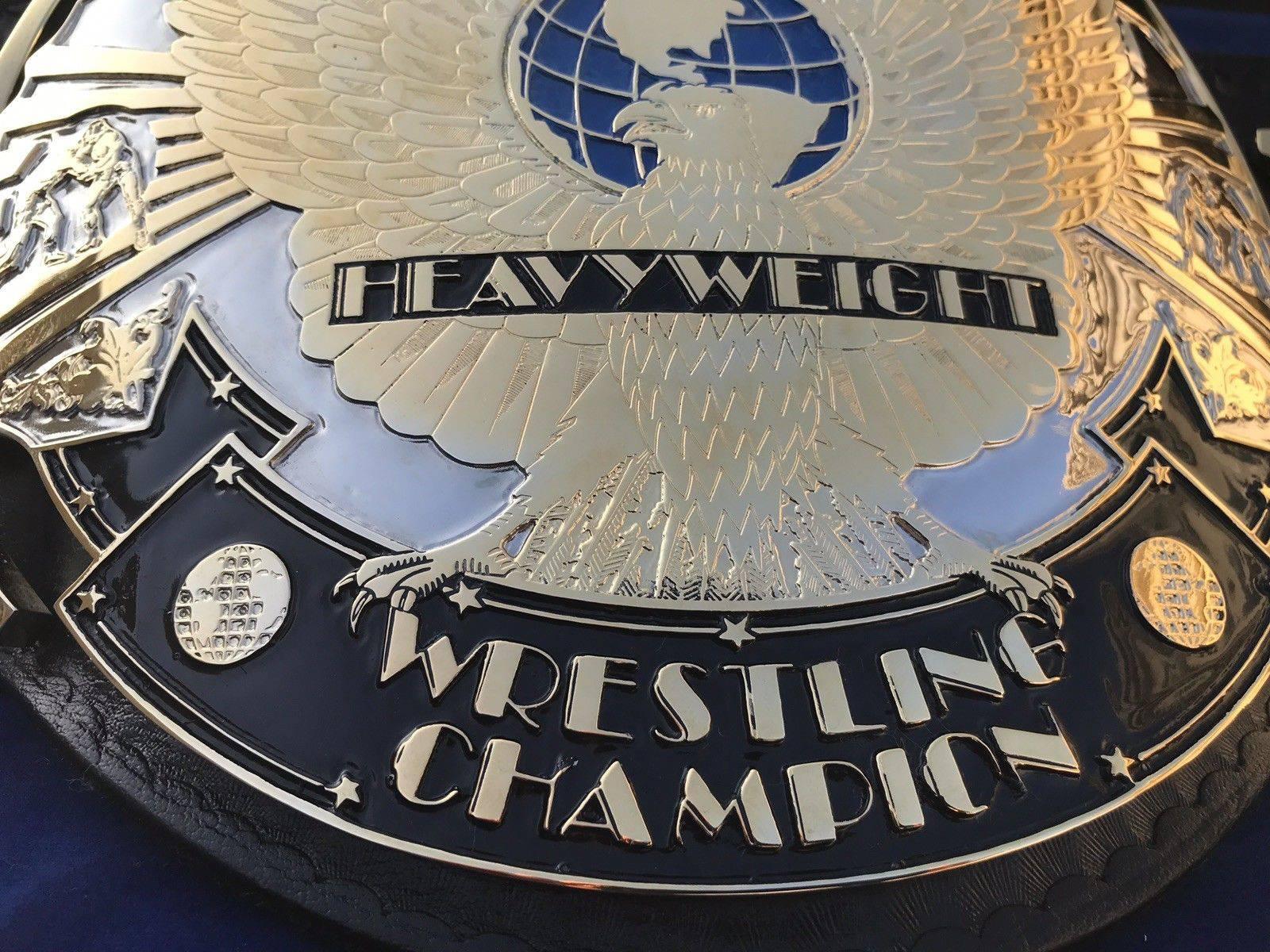 WWF WINGED EAGLE DUAL PLATED 24K GOLD Zinc Championship Belt - Zees Belts