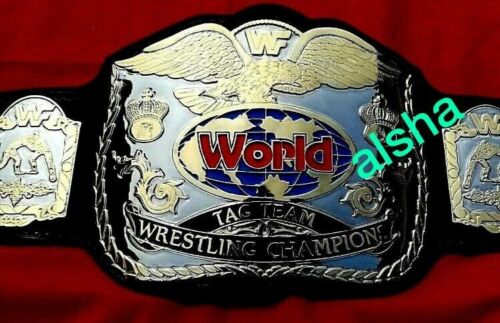 WWF WORLD TAG TEAM DUAL PLATED Zinc Championship Belt - Zees Belts