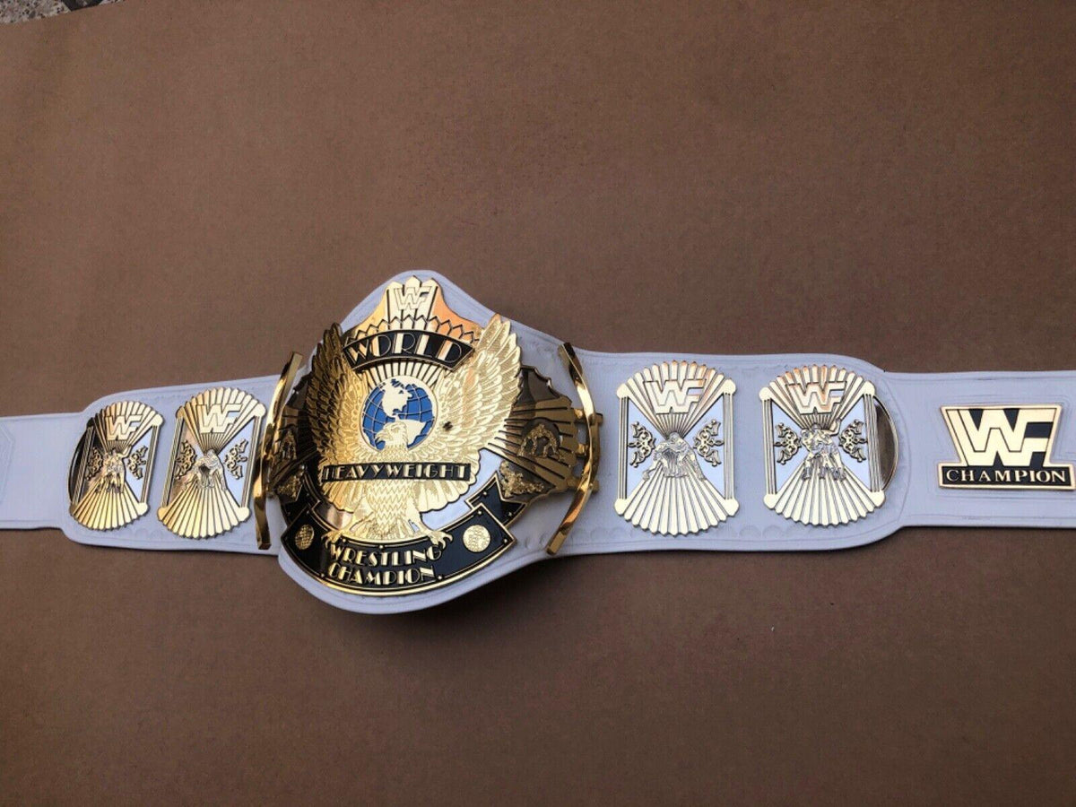 WWF WHITE WINGED EAGLE DUAL PLATED CNC HD CHAMPIONSHIP BELT | Zees Belts