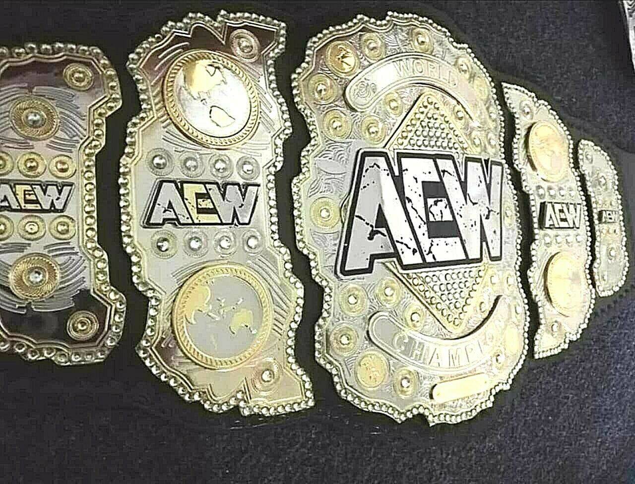 AEW Heavyweight Brass Championship Belt Replica - Zees Belts