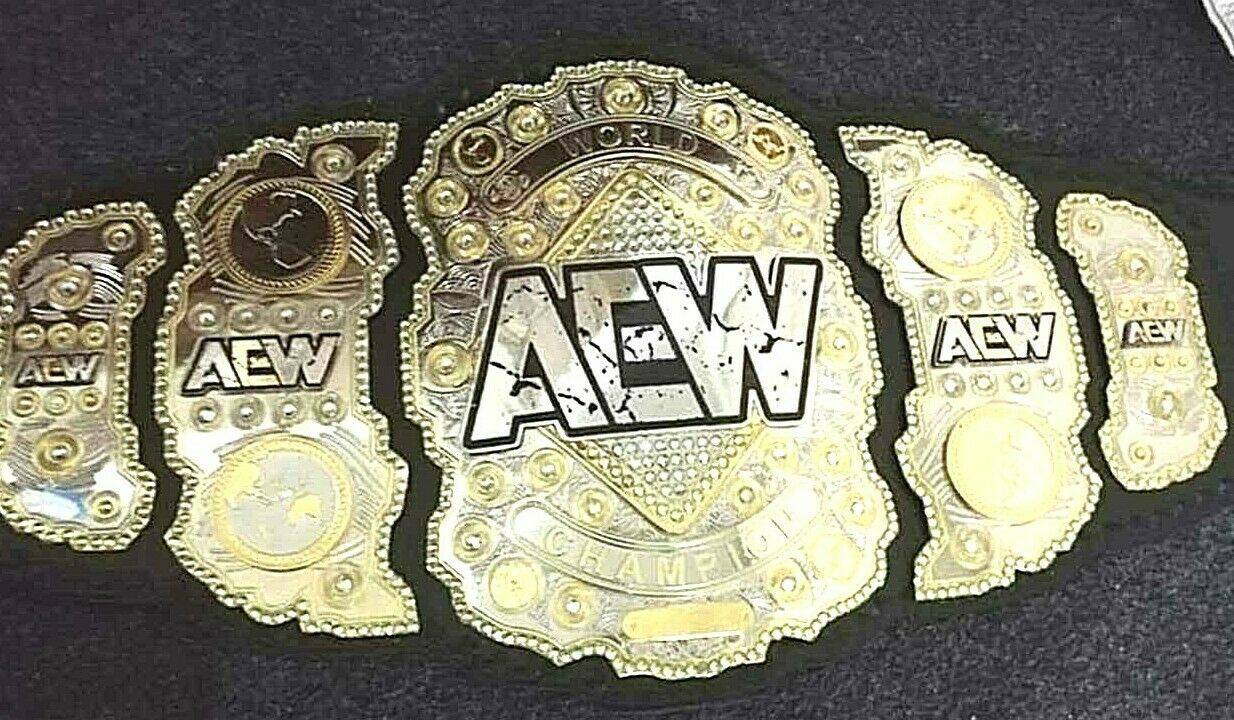 AEW Heavyweight Brass Championship Belt Replica - Zees Belts