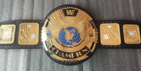 WWF BIG EAGLE BLOCK LOGO Brass Championship Belt