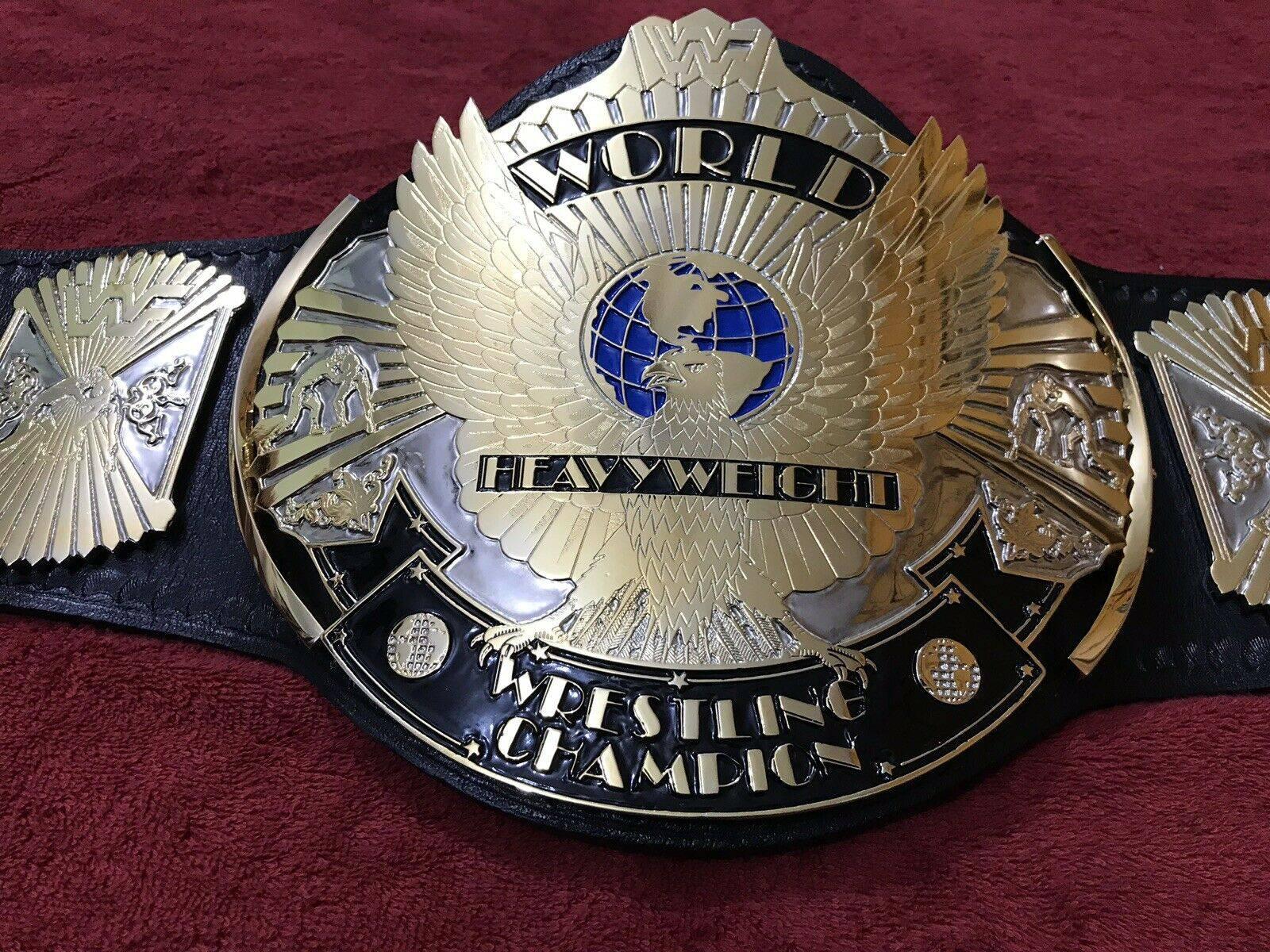 WWF WINGED EAGLE DUAL PLATED 24K GOLD Championship Title Belt | Zees Belts