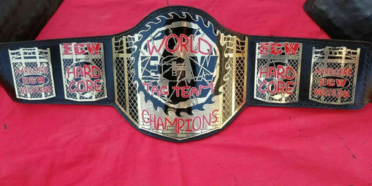 ECW WORLD TAG TEAM Brass Championship Belt - Zees Belts