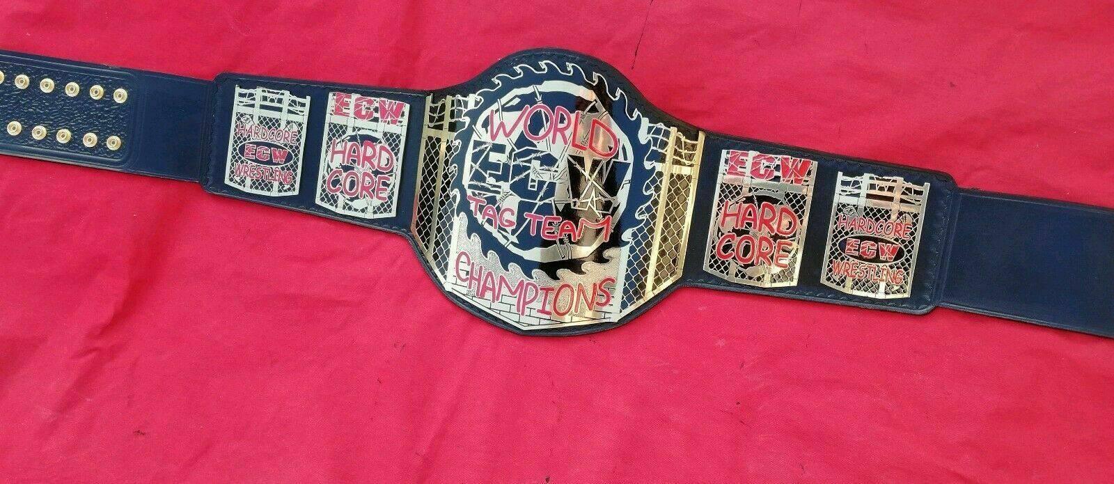 ECW WORLD TAG TEAM Brass Championship Belt | Zees Belts