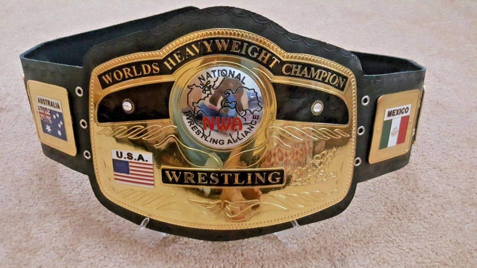 NWA DOMED GLOBE HEAVYWEIGHT Wrestling Championship Belt - Zees Belts