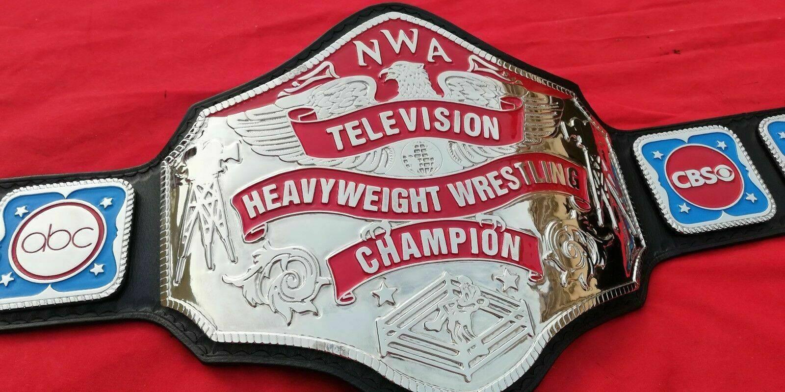NWA TELEVISION HEAVYWEIGHT 24K NICKEL Wrestling Belt
