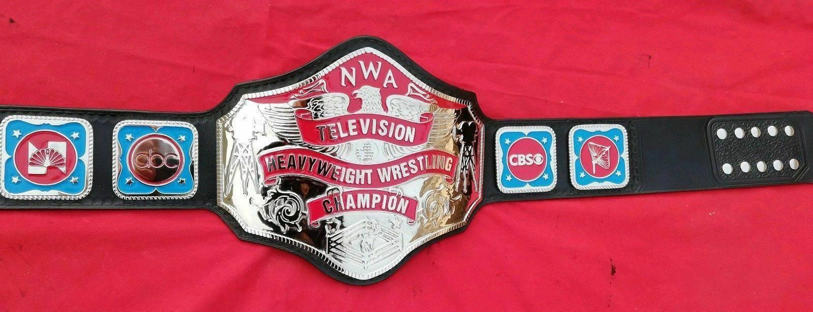 NWA TELEVISION HEAVYWEIGHT 24K NICKEL Wrestling Belt - Zees Belts