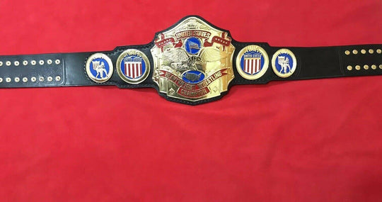 NWA US HEAVYWEIGHT 24K Gold Zinc Championship Belt - Zees Belts