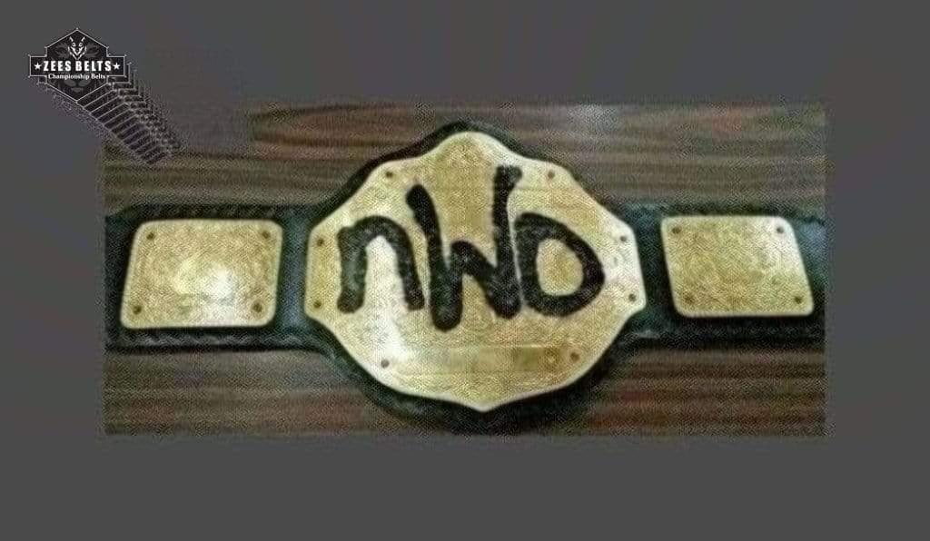 NWO BIG GOLD Brass Championship Belt - Zees Belts