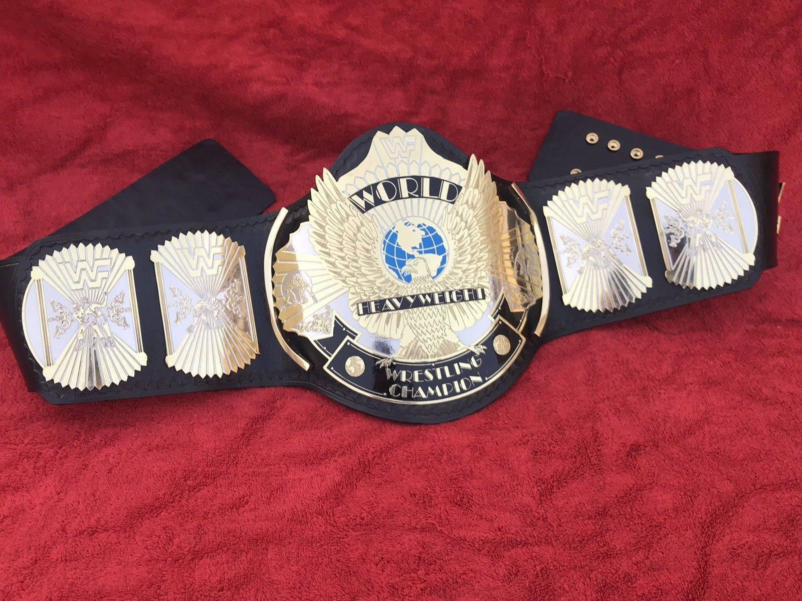 WWF WINGED EAGLE DUAL PLATED Brass Championship Title Belt - Zees Belts