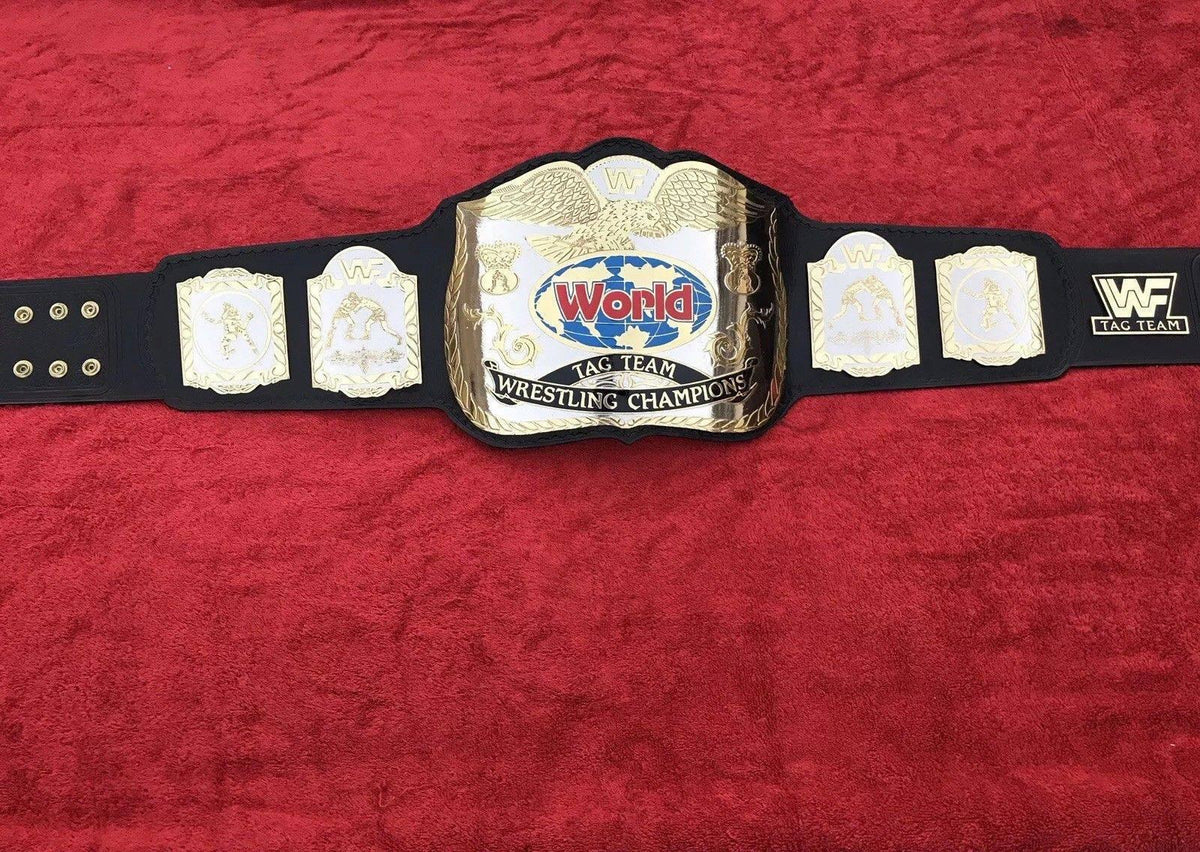 WWF WORLD TAG TEAM Brass Championship Replica Belt | Zees Belts