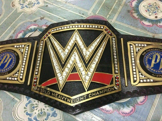 WWE WORLD HEAVYWEIGHT AJ STYLES Championship Title Belt - Zees Belts