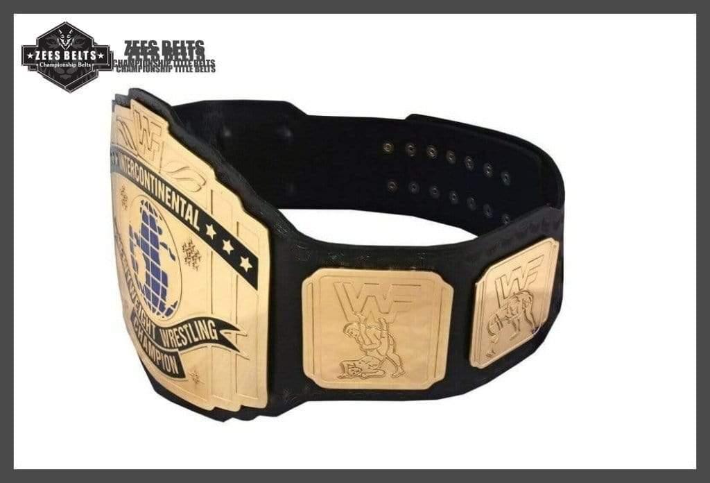 WWF INTERCONTINENTAL Brass Championship Belt - Zees Belts